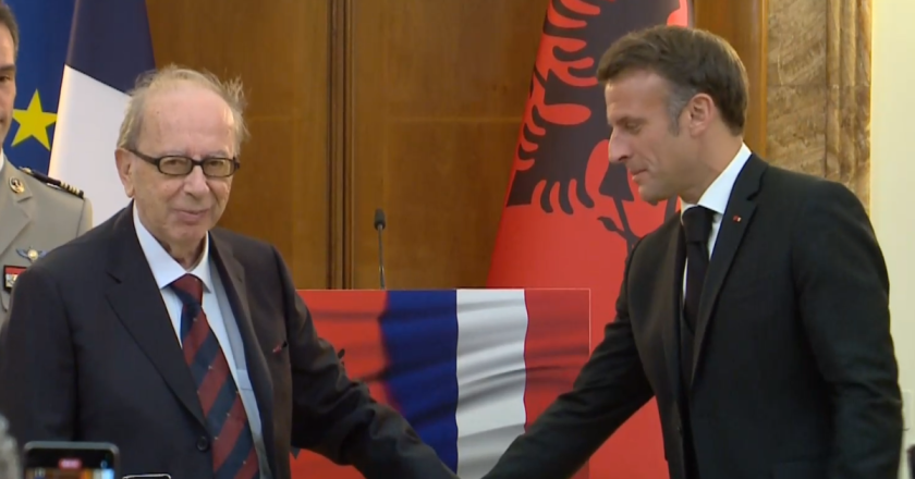 Albanian novelist Ismail Kadare awarded French Legion of Honor title by Macron