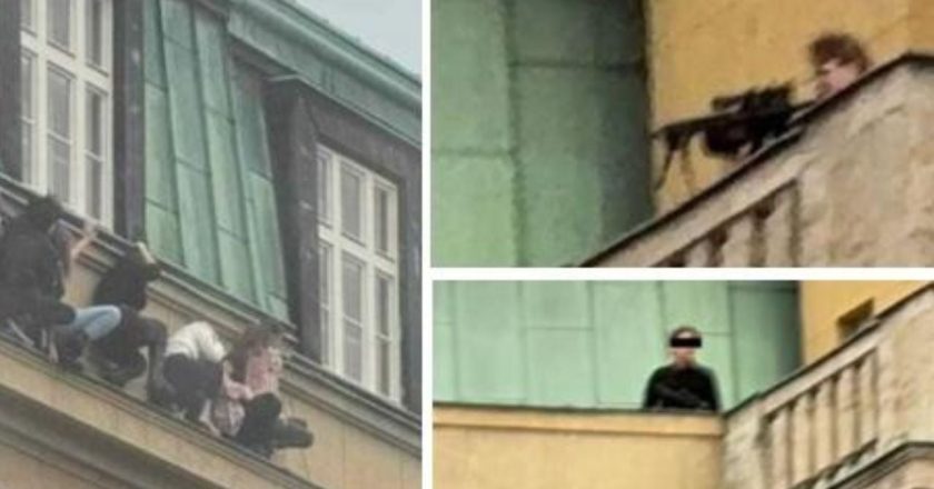 Pamje të rënda/ Momenti kur me armë në dorë sulmuesi qëllon drejt studentëve në Universitetin e Pragës