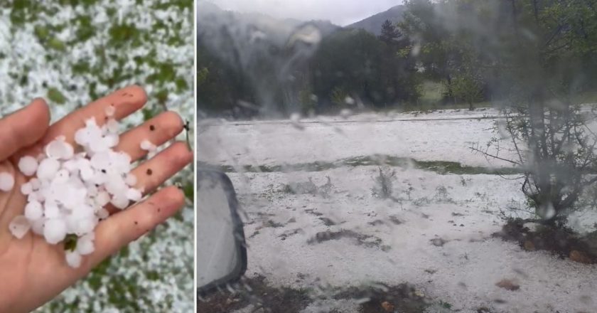 Çfar po ndodh? Breshër i pazakontë në Korçë, shkatërron kulturat bujqësore dhe pemët frutore-Çkemi News
