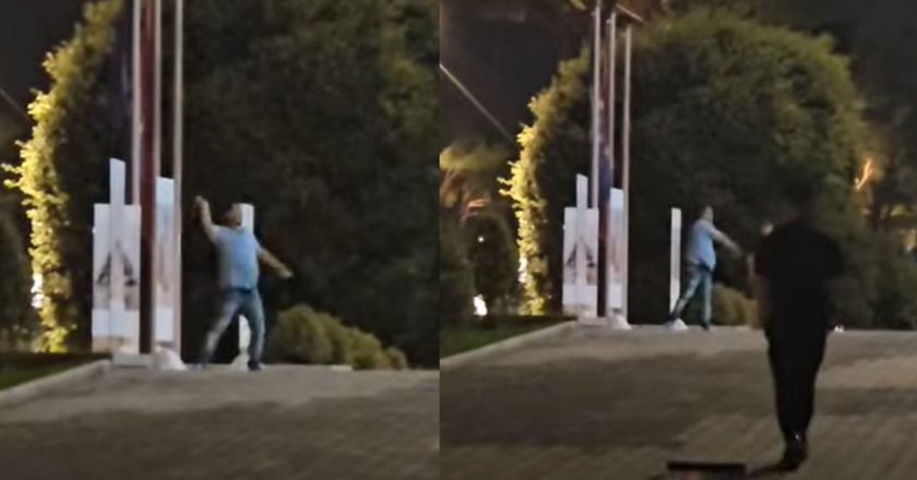 Incidenti/ Një person qëllon me gurë drejt Kryeministrisë-Çkemi News