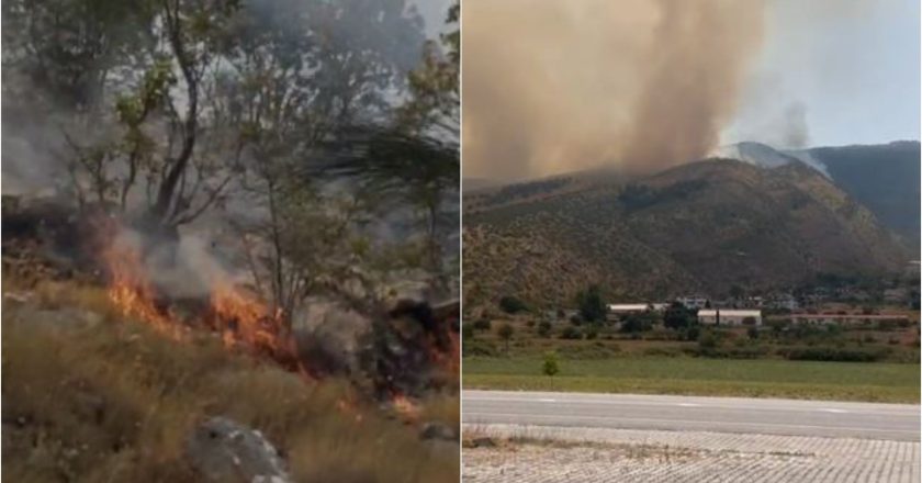 Zjarret në Delvinë dhe Dropull i afrohen fshatrave/ Terreni malor vështirëson punën e zjarrfikësve, ja ku ndodhet vatra më aktive-Çkemi News