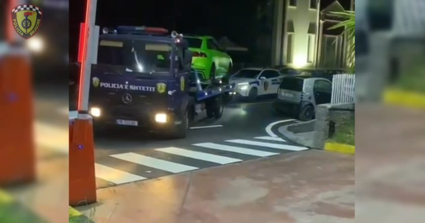 Tapë në timon, live në TikTok/ Kozakut i sekuestrojnë makinën super luksoze, momenti kur ia marrin me karrotrec -Çkemi News