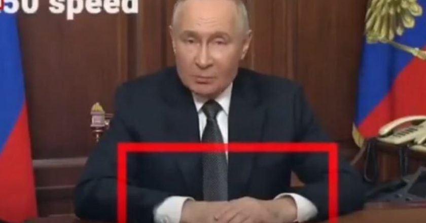 Çfar po ndodh(Video) “Bild” hedh dyshime për daljen publike të Putin: Nuk lëviz duart dhe gishtat për 7 minuta e 45 sekonda-Çkemi News