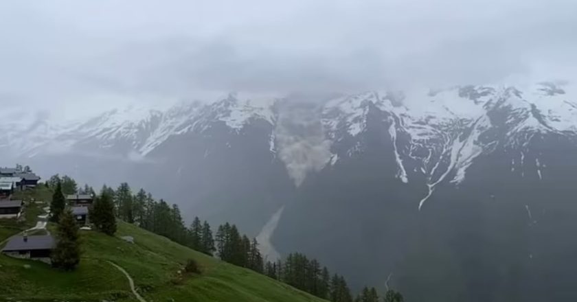 Video/ Katastrofë në Zvicër! Akullnaja “gllabëron” gjithë fshatin-Çkemi News