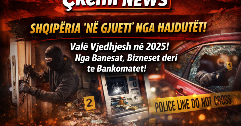 SHQIPËRIA NË “GJUETI” NGA HAJDUTËT! 2025 Mbyllet me Valë Vjedhjesh, nga Banesat te Bizneset dhe Bankomatet-Çkemi News