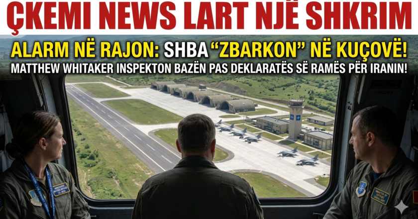 ALARM NË RAJON: SHBA “zbarkon” në Kuçovë! Matthew Whitaker inspekton bazën pas deklaratës së Ramës për Iranin!