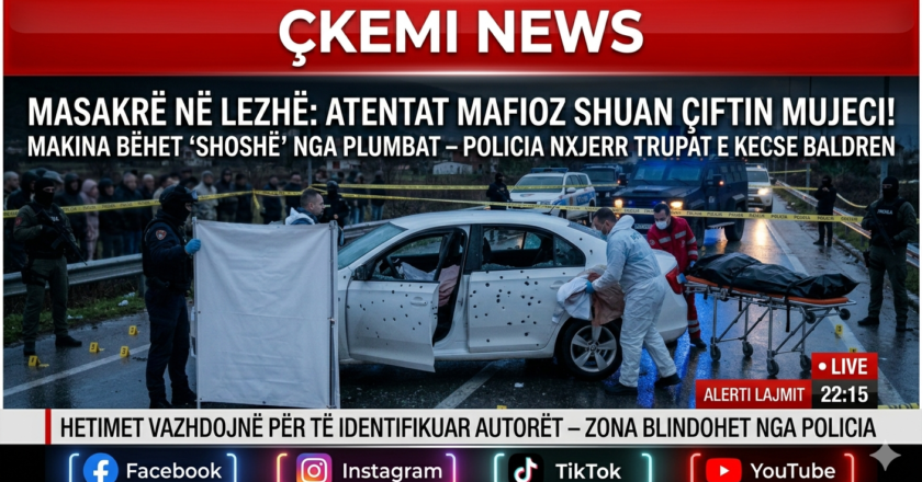 MASAKËR NË BALDREN: SHUHET ÇIFTI MUJECI NË NJË BRESHTËRI PLUMBASH!