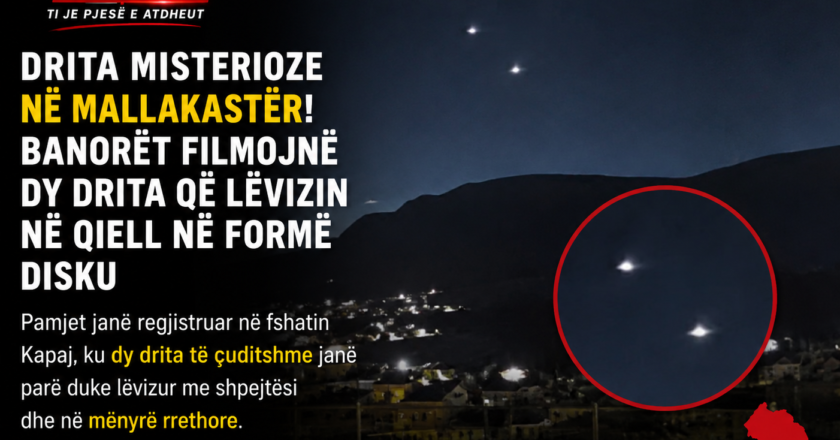 Drita misterioze mbi Mallakastër, banorët të habitur nga pamjet në qiell